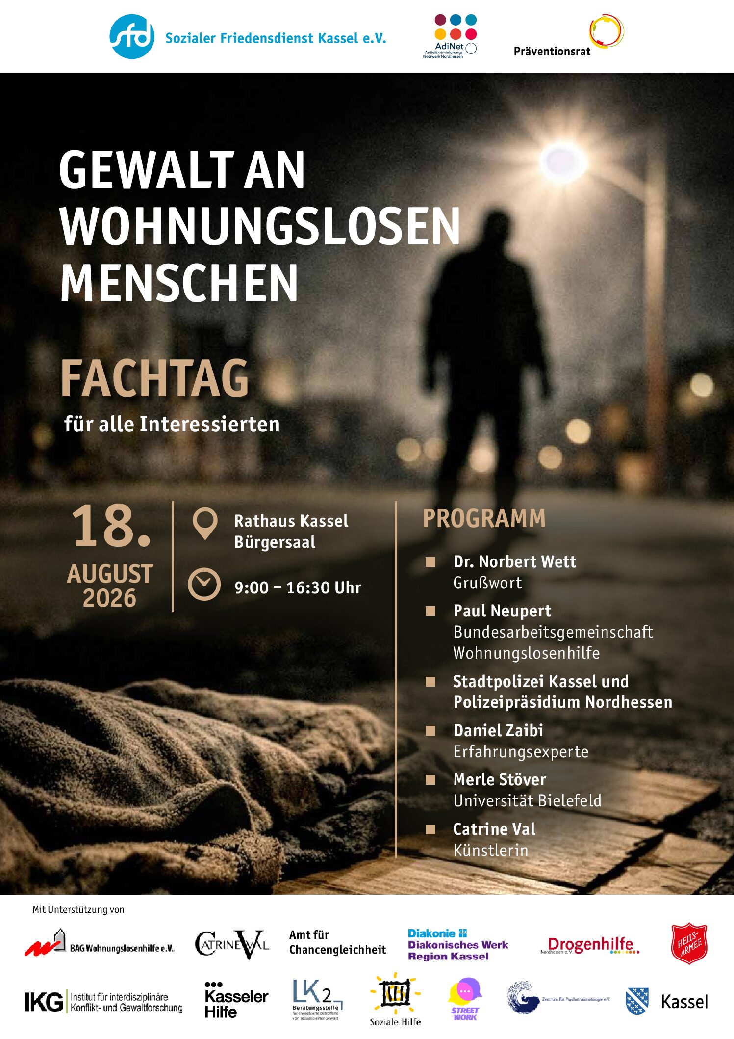 Fachtag: Gewalt an wohnungslosen Menschen
